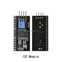 Module d'affichage à cristaux liquides LCD avec broches de soudure rétroéclairées Écran bleu/écran jaune-vert Module 5V IIC/I2C 1602A