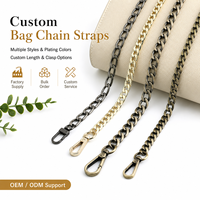 Chaîne de remplacement en métal de qualité supérieure pour sac à main, accessoires détachables pour sac à bandoulière, maillons de chaîne pour femmes, style bandoulière
