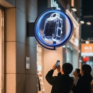 Boîte à lumière LED Promotions de vente au détail Offrant des graphismes vifs pour le marketing <span class=keywords><strong>Projecteur</strong></span> holographique 3D - Product Image 3