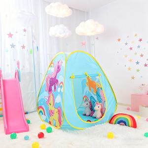 Tente de jeu pliable pour enfants, respirante, intérieure et extérieure, avec motifs de dinosaures et d'unicorns, tente <span class=keywords><strong>pop</strong></span>-up pour cadeau de Noël ou d'Halloween - Product Image 6