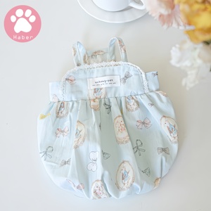 กระโปรงสัตว์เลี้ยงพิมพ์ลายฟักทองสไตล์คลาสสิกเสื้อผ้าแฟชั่นสไตล์ญี่ปุ่นเสื้อผ้าสุนัขและแมวเกาหลีใต้สำหรับฤดูใบไม้ผลิฤดูร้อน - Product Image 6