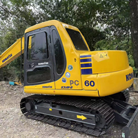 Excavator Komatsu PC60 Bekas, Jam Kerja Rendah, Harga Murah. Excavator Mini Bekas Komatsu PC55, PC56, PC78US.