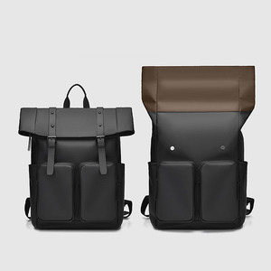 Custom Popular Roll Top Laptop Backpack Men Women Casual Daypack Laptop <b>Rucksack</b> <b>Large</b> Capacity Work Business College Backpack - Product Image 4