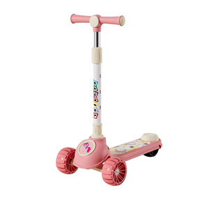 Trottinette Enfant 3-en-1 avec Musique et Lumières, Roues Clignotantes en PU, Siège Inclus, pour Garçons et Filles, à Partir de 3 Ans – Approvisionnement Direct Usine - Product Image 5