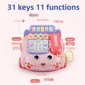 Jouet Téléphone Éducatif en Plastique pour Enfants 0-3 Ans, Jeu de Frappe-Malotour, Carrés d'Histoires, Simulation de Piano Musical - Product Image 2