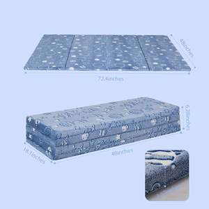 Matelas pour bébé en mousse à mémoire de forme, certifié sûr et respectueux de la peau, pour parc de jeu, tapis de jeu pour le temps sur le ventre et tapis de crèche - Product Image 3