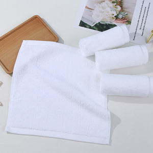 Serviette de toilette en coton blanc pur de haute qualité, douce, respectueuse de la peau, absorbante, idéale pour l'essuyage des mains en hôtel - Product Image 4