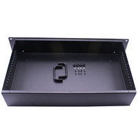 Nouveau boîtier de serveur en acier noir de 19 pouces 1U 2U 3U pour montage en rack, boîtier métallique pour équipement de communication