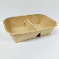 Boîte rigide rectangulaire DAYU personnalisée en papier enduit anti-graisse avec poignée, résistante à l'eau, pour gelées, salades, sushis, bébés