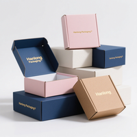 Boîtes d'expédition en carton ondulé en papier imprimé personnalisé Boîte de papier pliante pour bague à bijoux Boîtes à bijoux pour entreprise