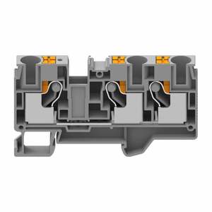 Elektrische Federklemmen 4-polig 2-lagig Schienenblock-Verbinder Aluminiumlegierung Messingbeschichtet 300V Yulian CE/ROHS ISO GUS - Product Image 3