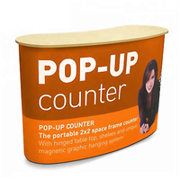 Promotion : Présentoir de Comptoir Pliable en Aluminium Publicitaire Écologique de Haute Qualité