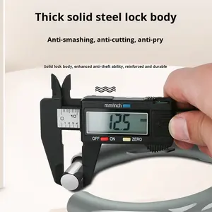 0EM <span class=keywords><strong>Antivol</strong></span> de vélo vintage en forme de fer à cheval à pince crabe pour vélo de route/vélo électrique, manuel, 30CM, pour vélo enfant - Product Image 2