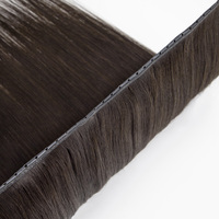 Extensiones de Cabello Humano al por Mayor 100% Ruso Virgen Remy Invisible Sin Costuras Doble Trama Sin Barba Genius Butterfly Weft