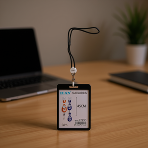 Cordino Personalizzato Ilan 45Cm con Clip per Carta d'Identità e Accessori - Product Image 2