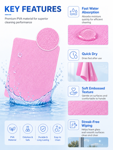 PVA Cleaning <b>Cloth</b> Super <b>Absorbent</b> Quick Dry Reusable Cleaning Towel for Car Kitchen Glass - Product Image 2
