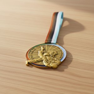 Médaille de sport personnalisée en alliage de zinc, or, argent, bronze, impression par gravure, design moderne et traditionnel, prix d'usine, conception gratuite, médaille de <span class=keywords><strong>judo</strong></span> sur mesure - Product Image 2