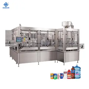 PLC Controlled Full Automatic 5 Gallon Bottle Purified Water Oil Filling Machine