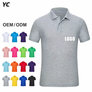 Camicia da Lavoro Personalizzata ODM con Bottoni per Uomo, 100% Cotone 100g, <span class=keywords><strong>Polo</strong></span> in Cotone Liscio a Maniche Corte Traspirante, Modello di Marca - Product Image 1