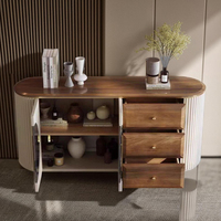 Buffet de salle à manger moderne en bois, meuble de rangement pour salon, bar à domicile, meuble de cuisine avec tiroirs de rangement