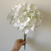 CHERMY Flowers 5 Kopf künstliche weiße Hortensie Hochzeit gefälschte Blumen dekorativ