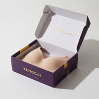 Boîtes d'expédition en carton ondulé personnalisées, élégantes et luxueuses pour ensembles de lingerie féminine, sous-vêtements et vêtements intimes, avec lamination mate et éponge