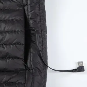 Veste chauffante Usb pour homme, petite veste avec batterie chauffante, appareil à température contrôlée, vente en gros,