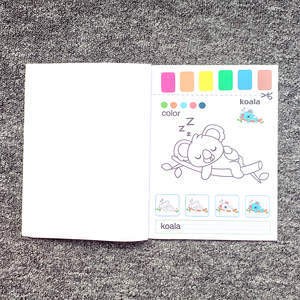 Libro para Colorear de Animales para Niños con Paleta de Colores y Trazado de Palabras, para Mayores de 3 Años, Proveedor Mayorista - Product Image 3