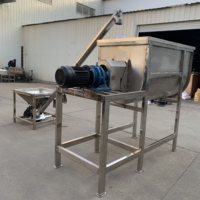 Miscelatore Industriale a U di Grande Scala, Produzione 5 Tonnellate/Ora, Miscelatore a Nastro in Acciaio Inox con Pompa e Motore a Ingranaggi per Produzione di Fertilizzanti Sfusi