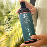 Nettoyant corporel enzymatique prébiotique 100% naturel et biologique OEM |   Gel douche liquide végan et sans cruauté aux agrumes et à la citronnelle
