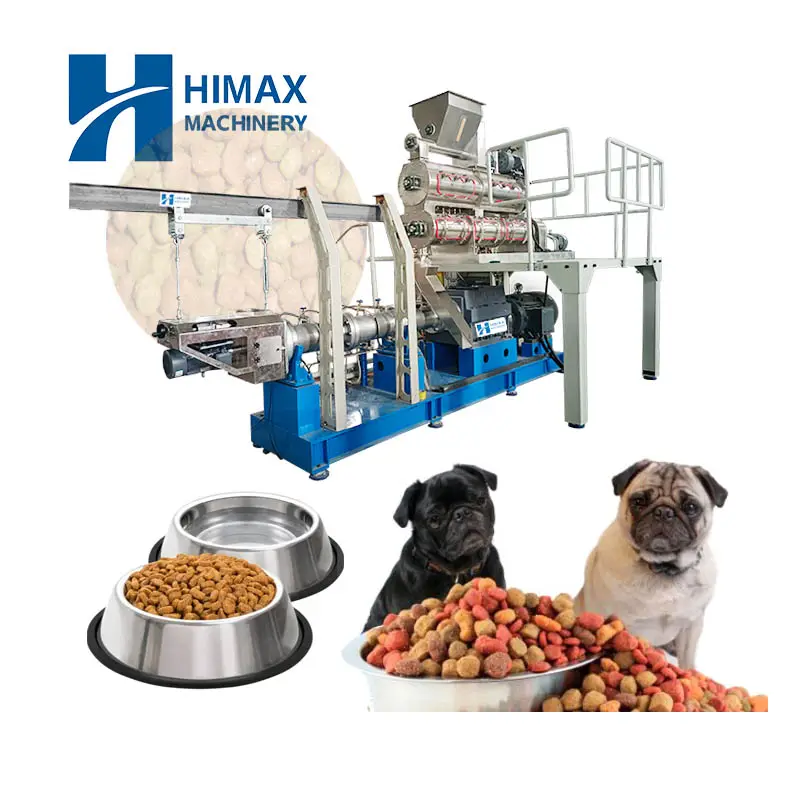 معدات تصنيع طعام الحيوانات الأليفة للبيع خط إنتاج وماكينة صنع طعام الحيوانات الأليفة للكلاب والقطط