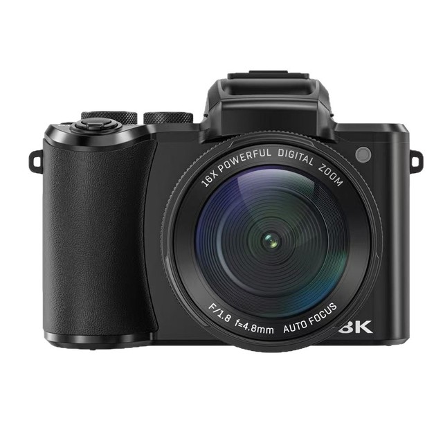 88MP 16x Digital Zoom Waterproof, >3-inch Screen Professional 8K WiFi Video Recording and Live Streaming Dual Camera