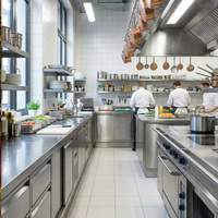 Layanan Pengadaan Peralatan Dapur Hotel Modern Termasuk Ventilasi Pembuangan Asap.
