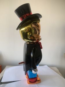 Statue en résine Chrome <span class=keywords><strong>Monopoly</strong></span> Boy Rich Man Mairo pour la sculpture pop art, cadeaux d'affaires et décoration intérieure, artisanat en résine, placage en résine - Product Image 2