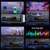 Reproductor MP3 Multifuncional para Auto Podofo, con Bluetooth, Ranura para Tarjeta SD, Receptor Manos Libres, Música por Teléfono, USB, Entrada Auxiliar para Auto