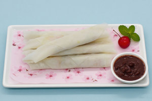 Rouleau de printemps croustillant aux haricots rouges Collations de dessert <span class=keywords><strong>chinois</strong></span> Pâtisserie congelée en vrac pour la cuisson OEM/ODM disponible - Product Image 3