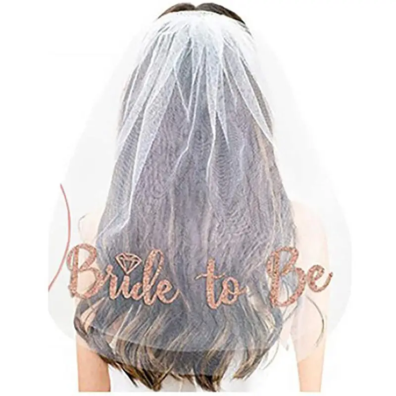 Bachelorette Party Supplies Bachelorette Party Veils Véu De Chuveiro De Noiva Para Ser Decoração De Noivado