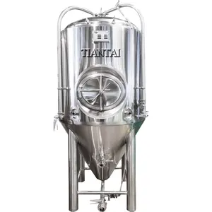 TIANTAI 1200L 10BBL conical stainless steel single wall top manway pressured tank fermentataion tank beer brewing equipment