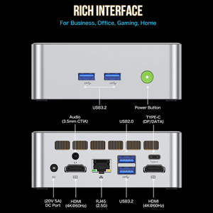 Gmktec M3 Mini Pc Intel I5 12450H Ddr4 3200Mhz Wifi6 Bt5.2 <span class=keywords><strong>Windows</strong></span> 11 Pro Dual Fan Triple Display Kantoor Desktop Gamer <span class=keywords><strong>Computer</strong></span> - Product Image 4