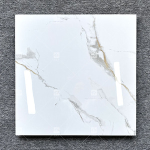 Luxury60x60 Carrara Trắng porcelanto <span class=keywords><strong>Glossy</strong></span> gốm gạch lát sàn cho phòng khách carreaux đá cẩm thạch nội thất sàn và tường gạch - Product Image 4