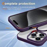 Coques de Téléphone Portable Magnétiques Antichoc avec Pare-chocs en TPU et Dos en Acrylique Transparent pour iPhone 17 Air 17 16 15 14 13 Pro Max
