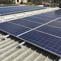 Fabricant OEM ODM sur mesure, système de montage de panneaux solaires en aluminium pour toits métalliques trapézoïdaux, projets photovoltaïques commerciaux sur toits