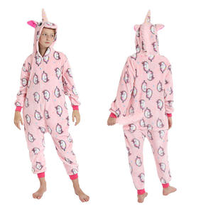 Pijamas de Animales para Adultos, <span class=keywords><strong>Pijama</strong></span> de <span class=keywords><strong>Unicornio</strong></span> de Felpa y Franela, Mono con Capucha - Product Image 1