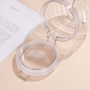 Bán Buôn Pet Nhựa <span class=keywords><strong>Container</strong></span> BPA Cấp Thực Phẩm Miễn Phí Rõ Ràng Lọ Với Kim Loại Khóa Có Nắp Đậy Cho Dưa Đóng Gói 100G 200G 300G 500G <span class=keywords><strong>1Kg</strong></span> - Product Image 4