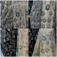 Robe Kaftan de Luxe Brodé de Paillettes Florales Personnalisée OEM ODM, Abaya Modeste Musulmane pour Mariage, Fournisseur en Gros