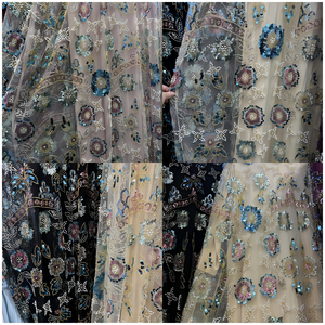 Robe Kaftan de Luxe Brodé de Paillettes Florales Personnalisée OEM ODM, Abaya Modeste Musulmane pour Mariage, Fournisseur en Gros - Product Image 2
