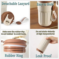 Tasse thermos à double paroi 410ml Tasse à café intelligente en acier inoxydable isolée sous vide Gobelet de voyage avec affichage de la température par LED
