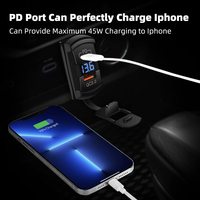 Interruptor basculante USB con cargador rápido PD/Tipo-C de 2 puertos, toma de corriente impermeable de 12V para barco/RV, cargador de coche con doble USB y voltímetro