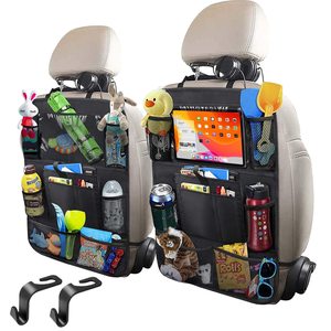 Organisateur de siège de voiture multifonctionnel de haute qualité 2025, sac de rangement imperméable en <span class=keywords><strong>Oxford</strong></span>, plusieurs poches, écran tactile pour tablette - Product Image 1