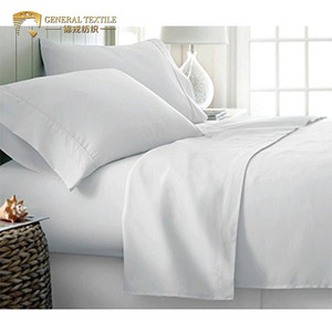 5 estrellas hotel de lujo hoja de cama <span class=keywords><strong>100</strong></span> algodón sábana de satén telas - Product Image 2